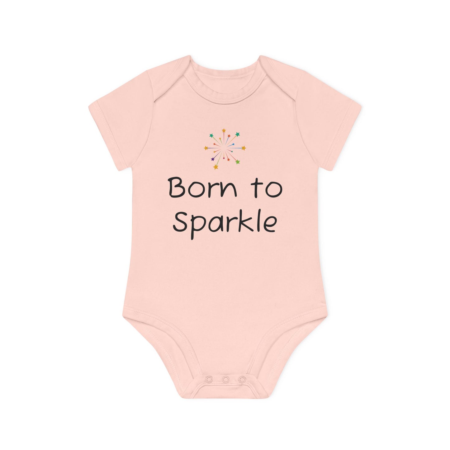 Baby Organic Bodysuit - "Born to Sparkle"