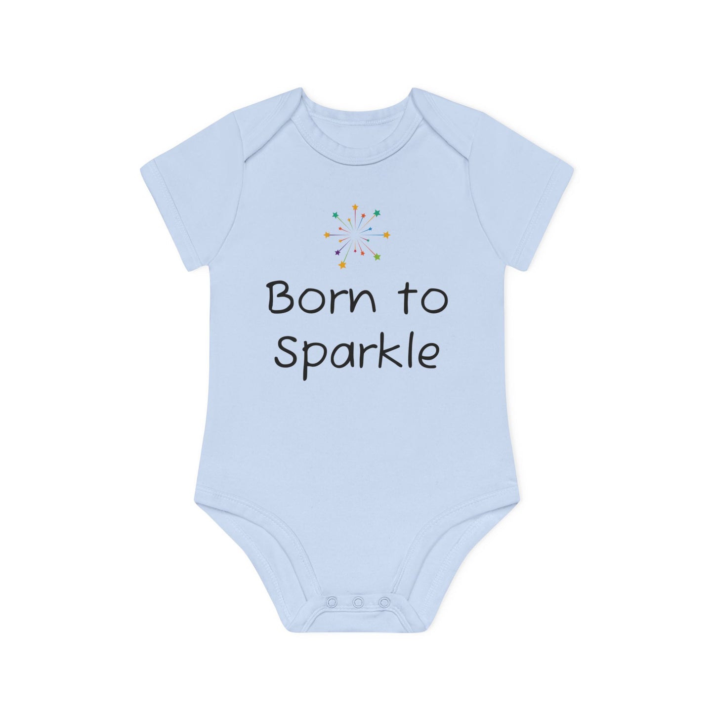 Baby Organic Bodysuit - "Born to Sparkle"