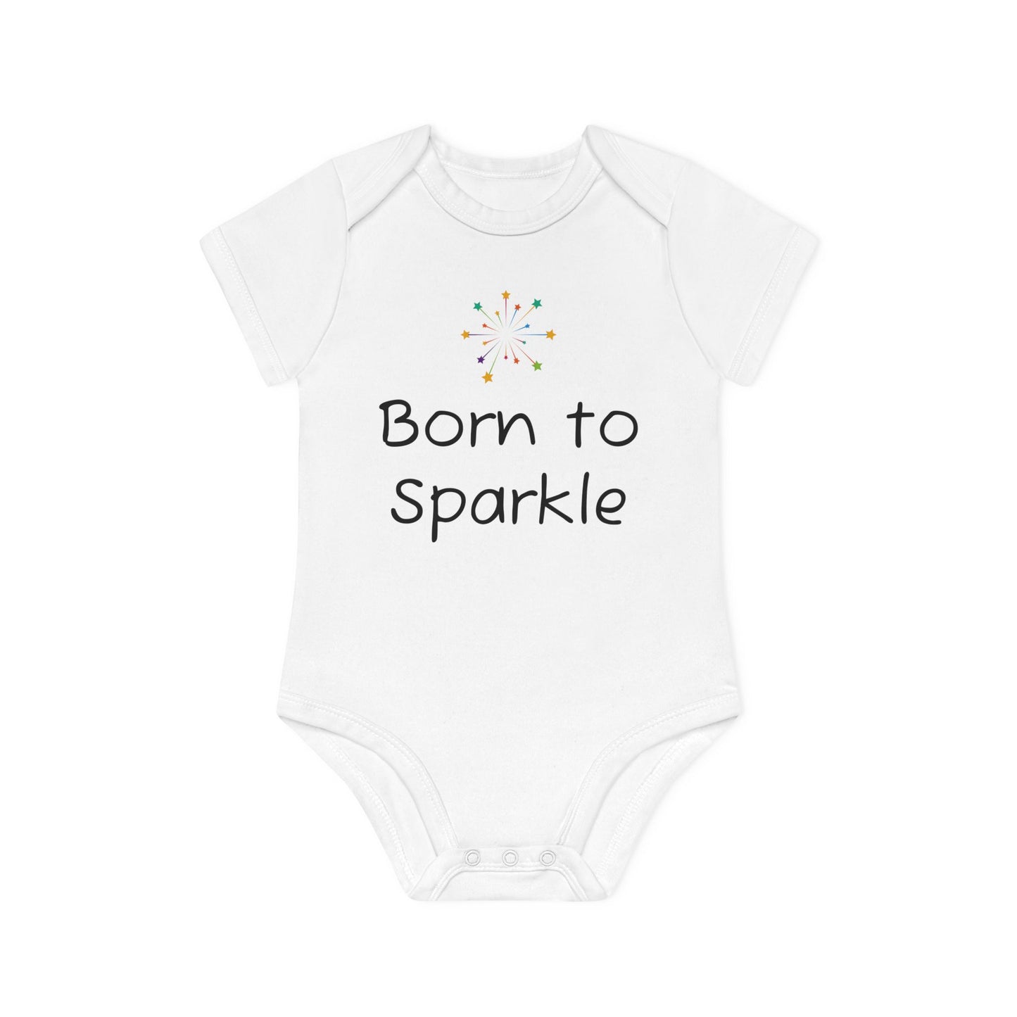 Baby Organic Bodysuit - "Born to Sparkle"