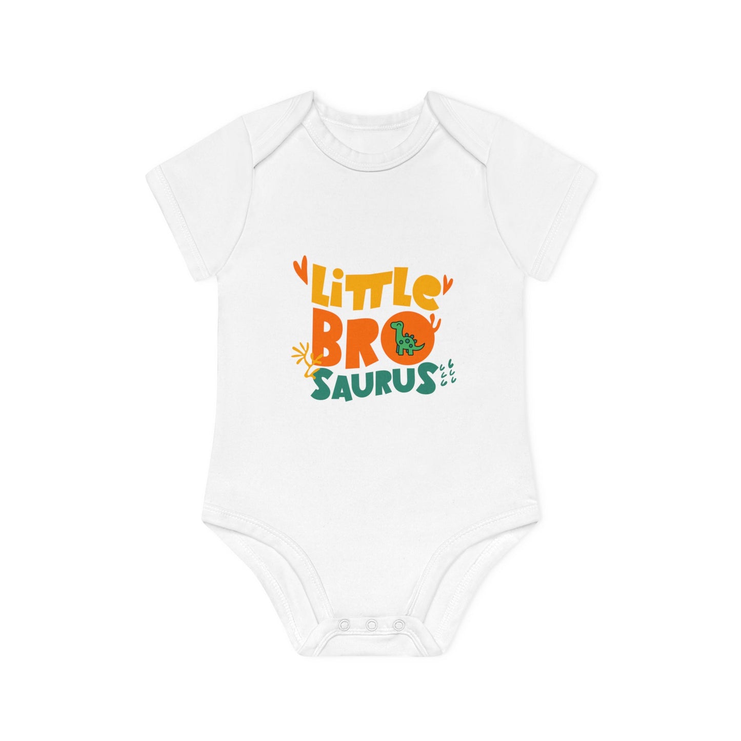 Baby Organic Bodysuit - "Little Bro"