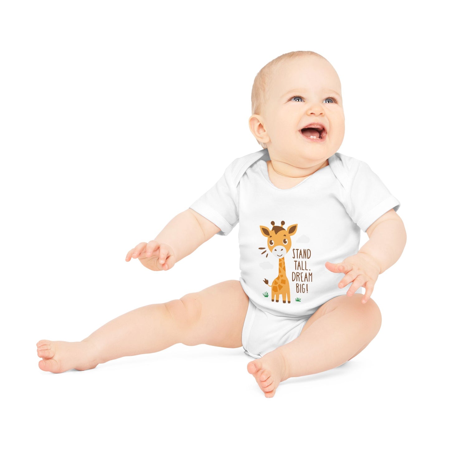 Baby Organic Bodysuit - "Stand Tall"