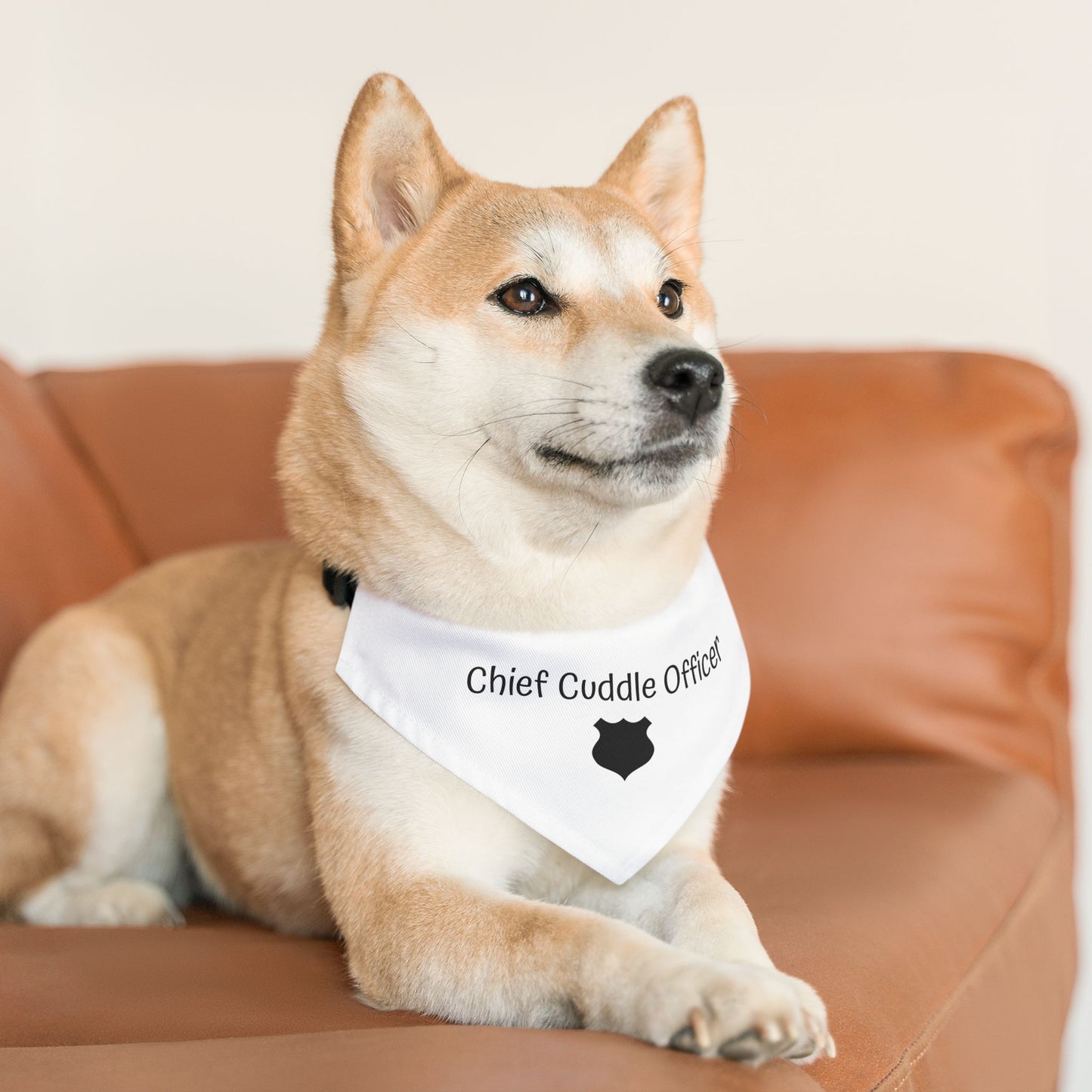 Pet Bandana Collar: Chief Cuddle Officer - Adorable Dog Accessory for Pet Lovers