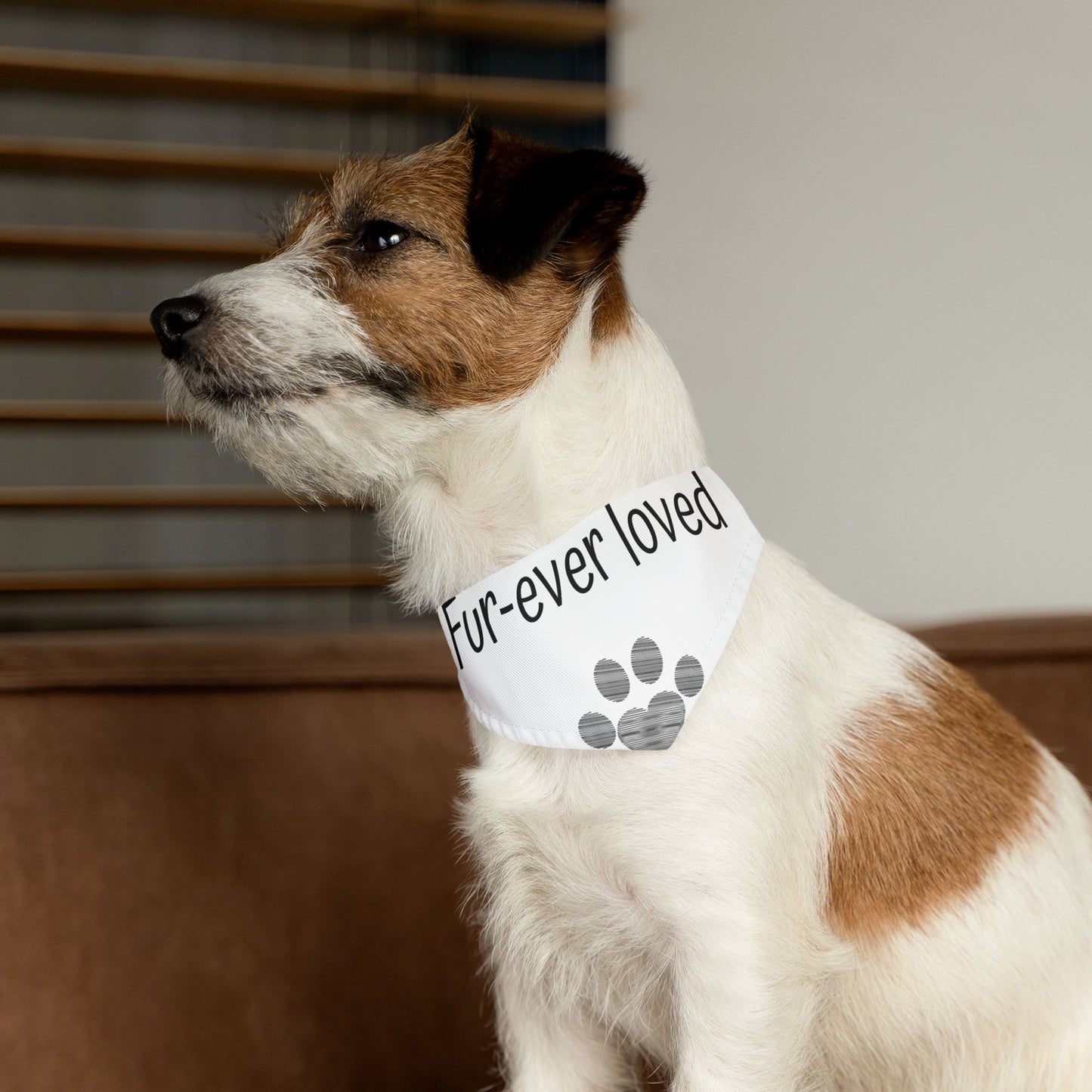 Pet Bandana Collar: Fur-ever Loved - Adorable Dog Accessory for Pet Lovers