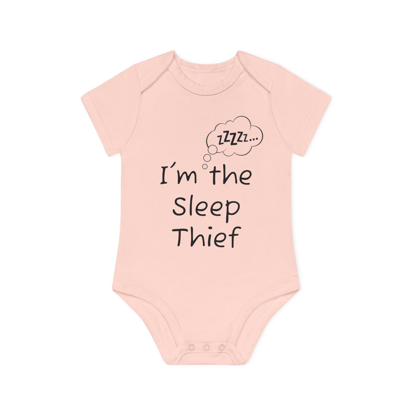 Baby Organic Bodysuit - "I'm the Sleep Thief"